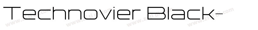 Technovier Black字体转换